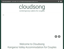 Tablet Screenshot of cloudsonginkangaroovalley.com.au